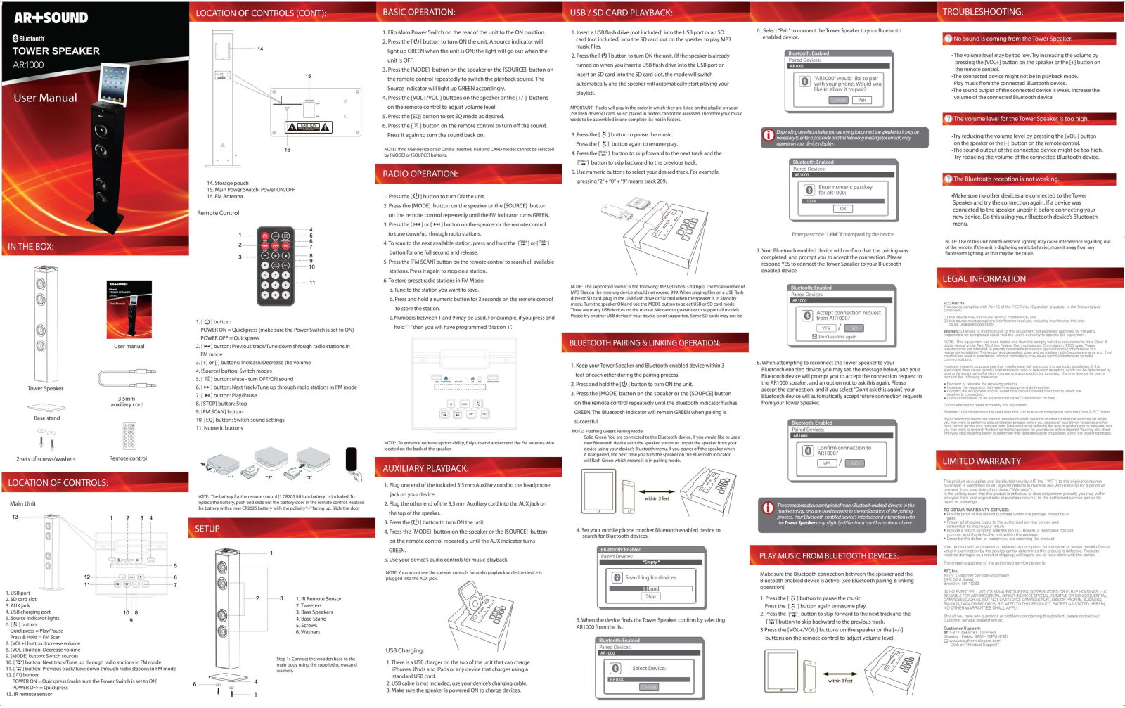 Art Sound AR1000 User Manual