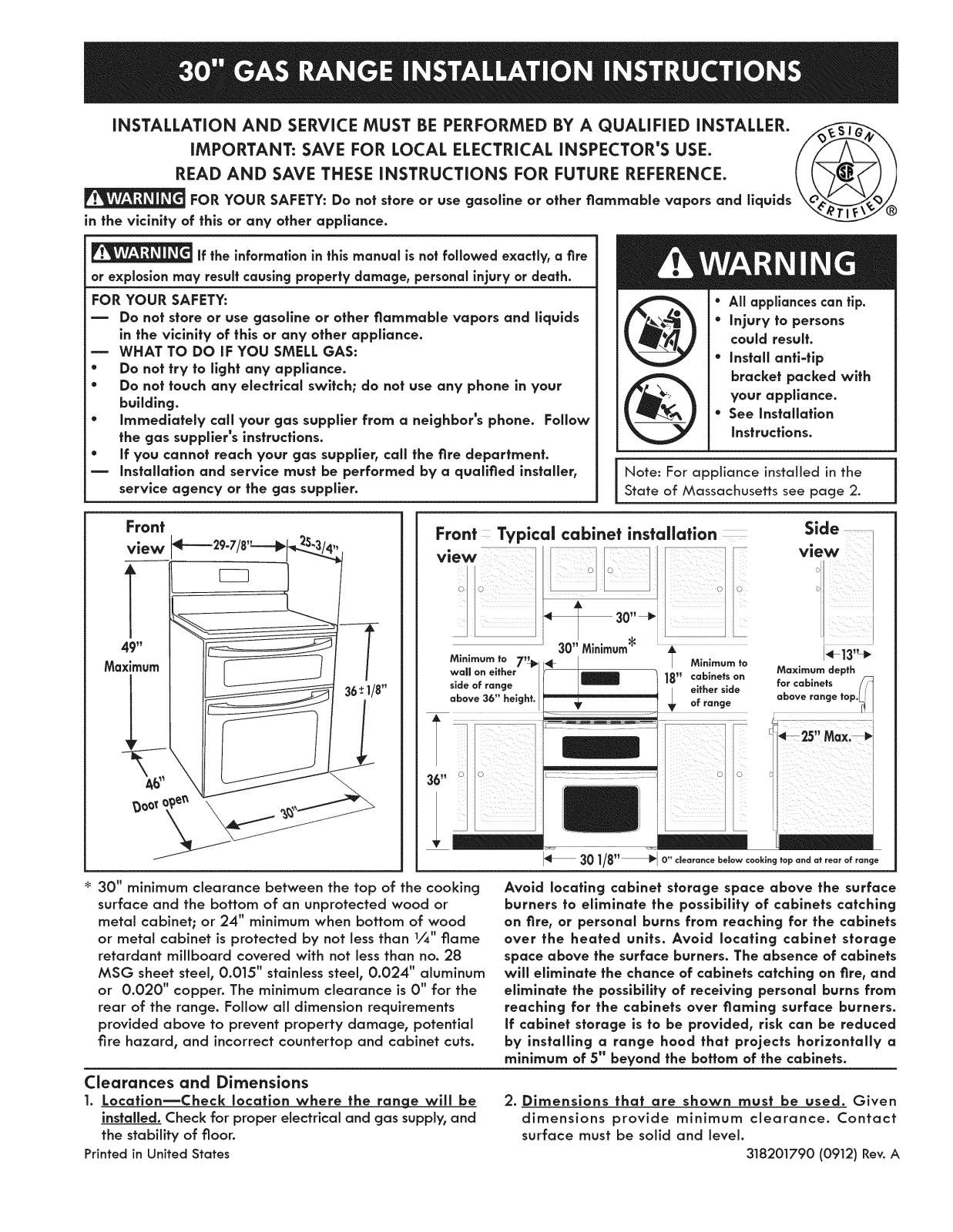 Kenmore Elite 79078902000, 79078902001, 79078902002, 79078903000, 79078903001 Installation Guide - ManualMachine.com