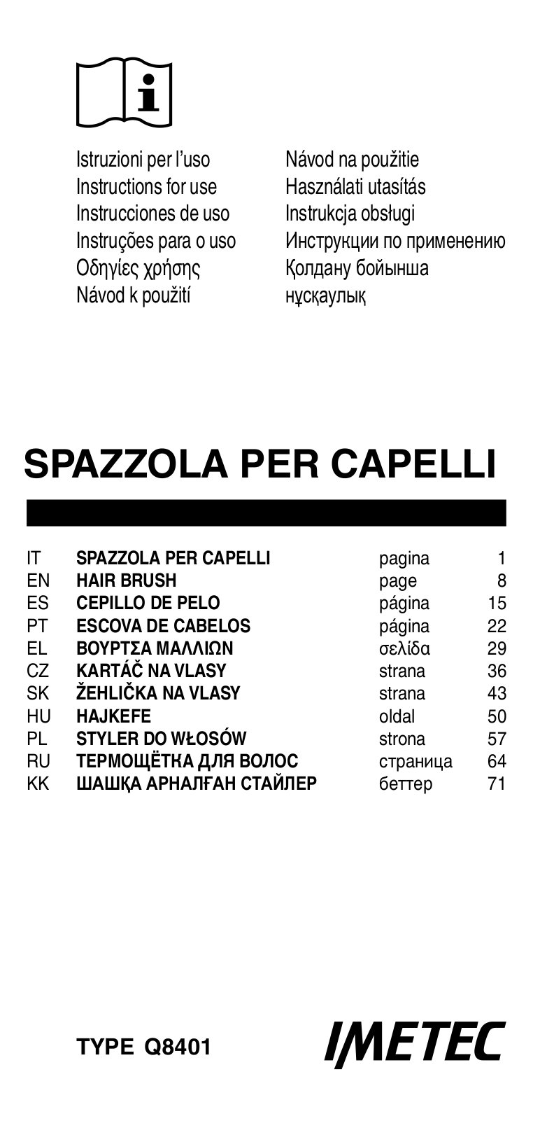 Bellissima 11630 Magic Straight User Manual - ManualMachine.com