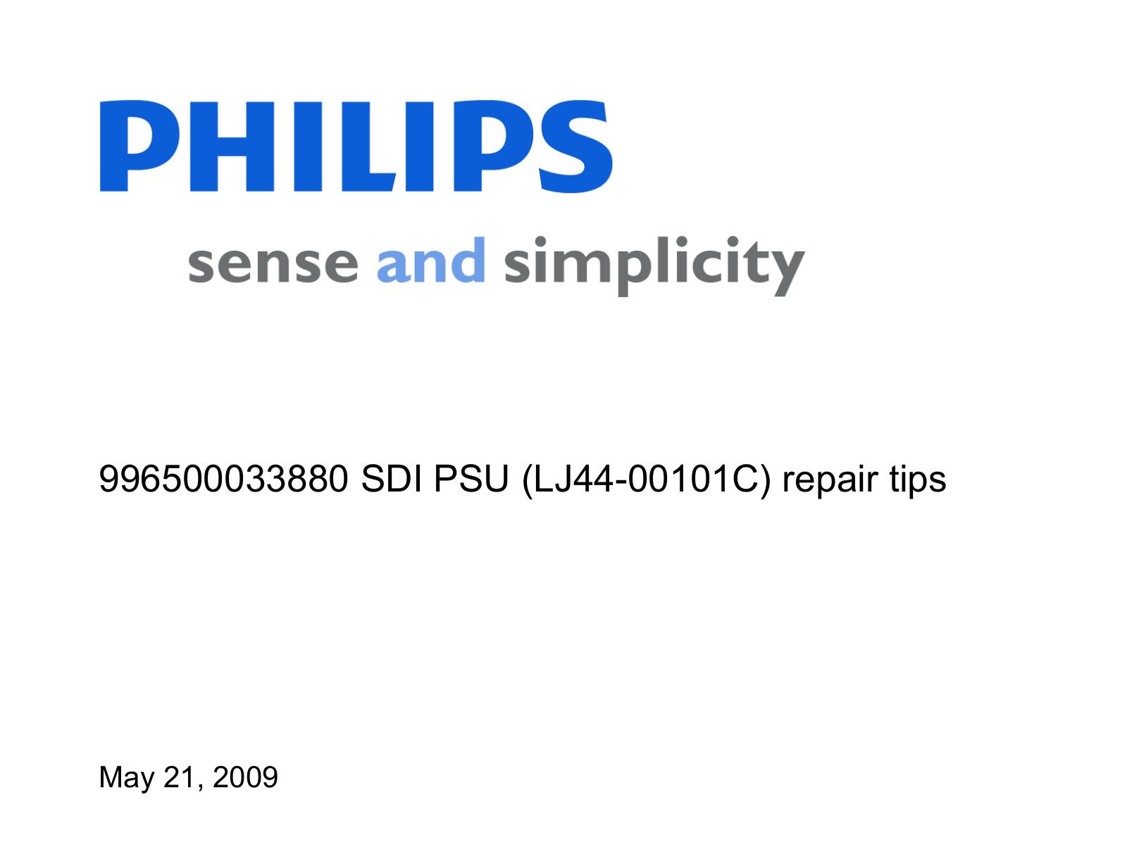 Philips LJ44-00101C PSU Schematic