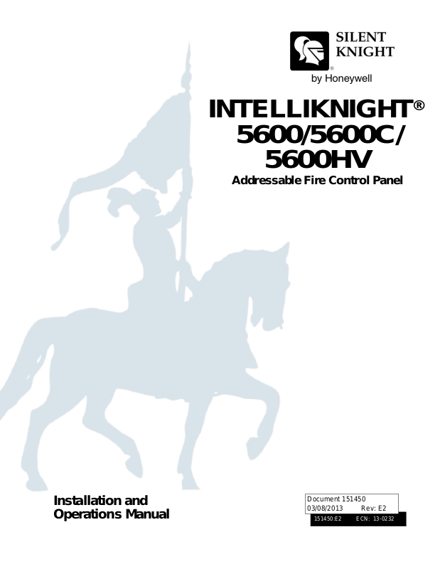 SilentKnight SK-5600 User Manual