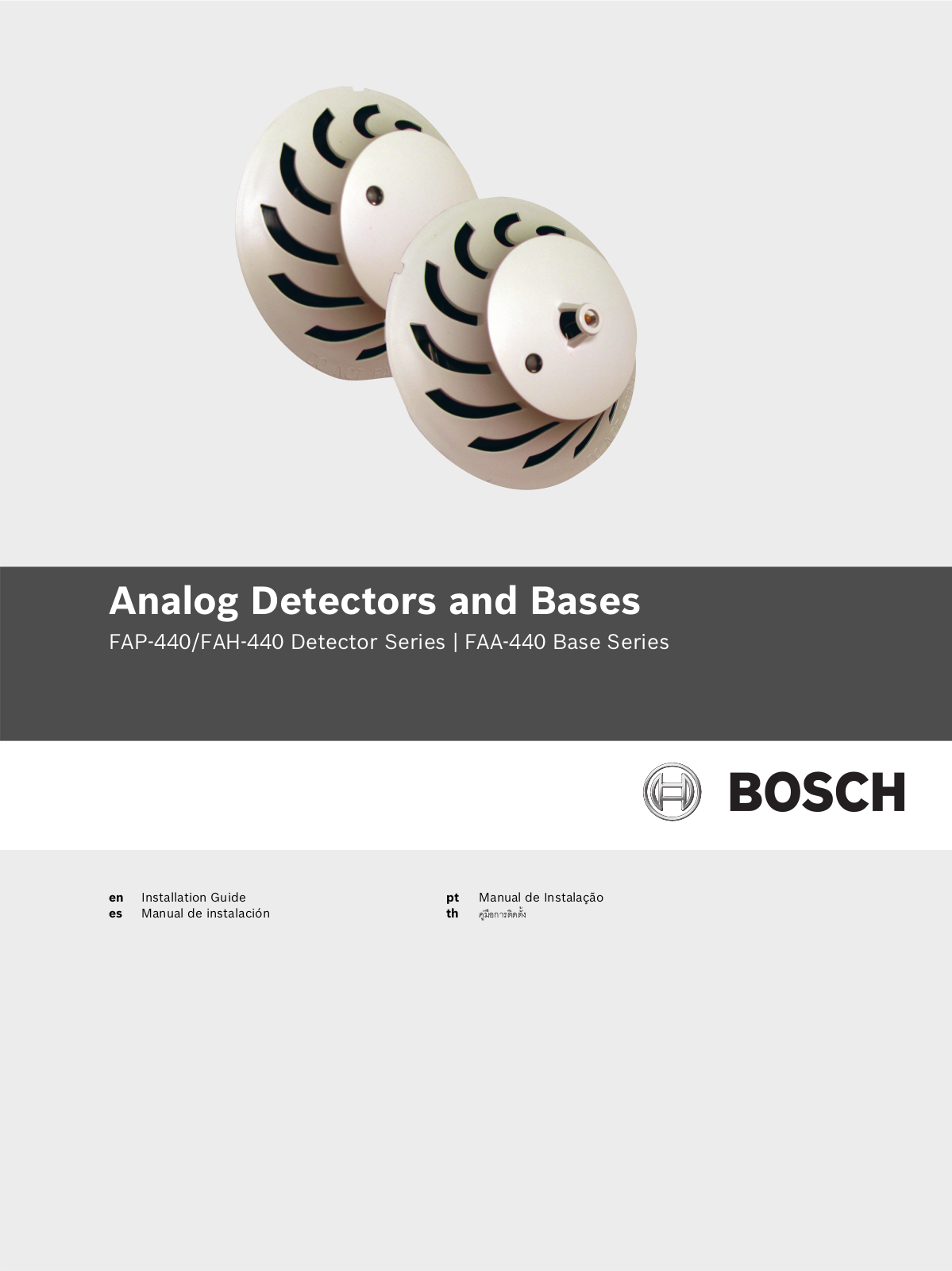 Bosch FAA-440-B4-ISO, FAA-440-B4 Installation Manual