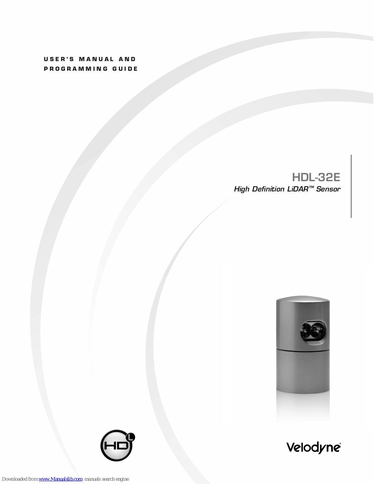 Velodyne LIDAR HDL-32E, HDL-32E User Manual