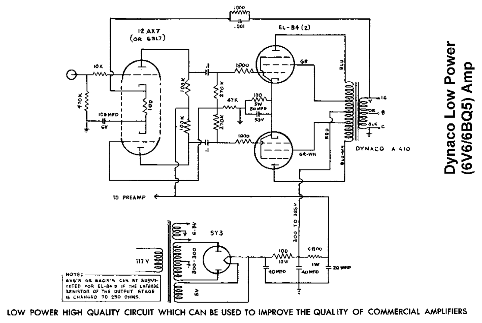 Dynaco 6bq5 schematic