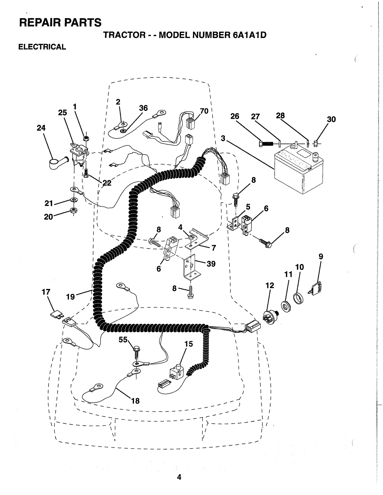 Ayp 6A1A1D PARTS LIST