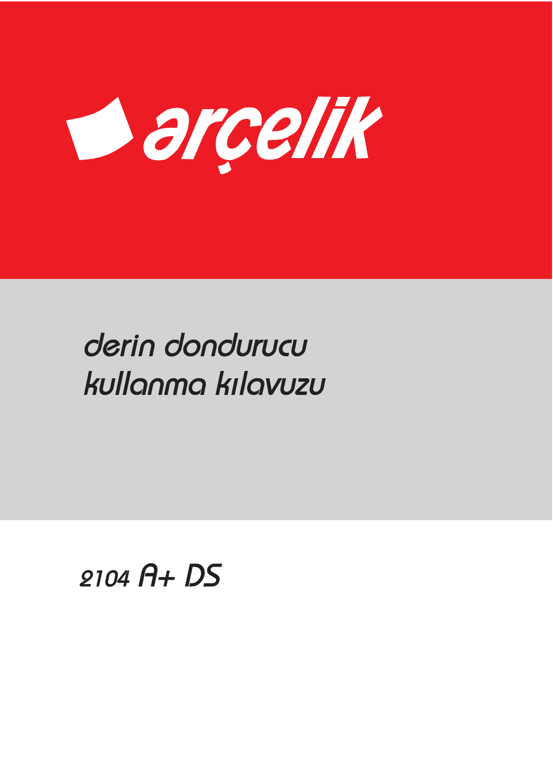 Arçelik 2104 A+ DS User manual