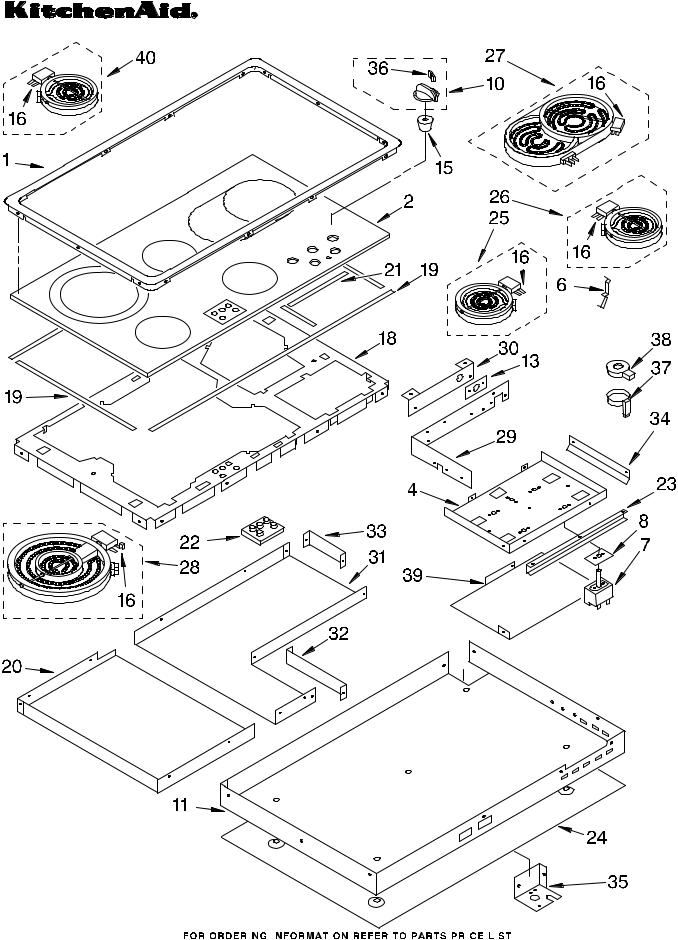 KitchenAid KECC567BWH0 Parts List