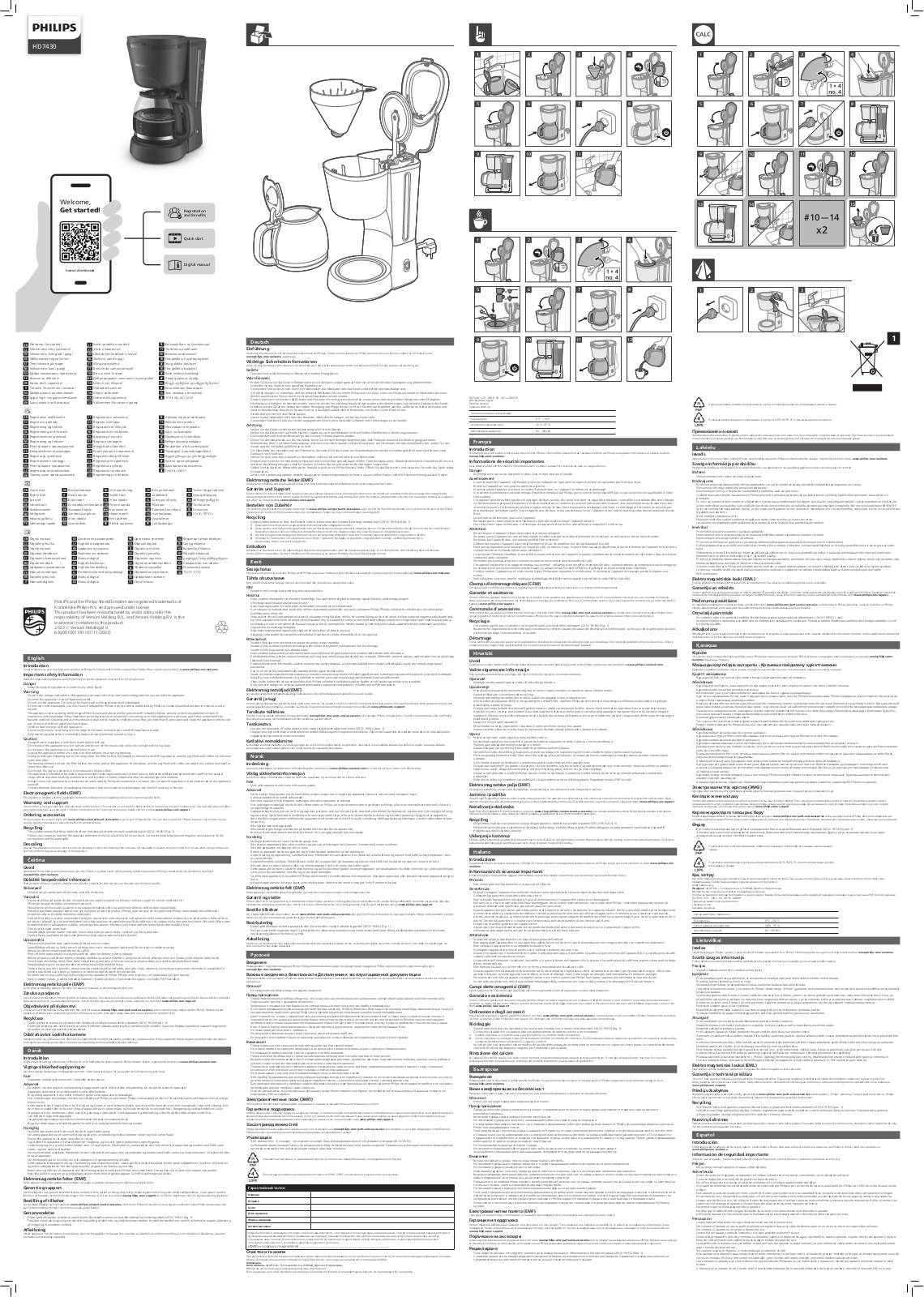 PHILIPS HD7430 User guide - ManualMachine.com
