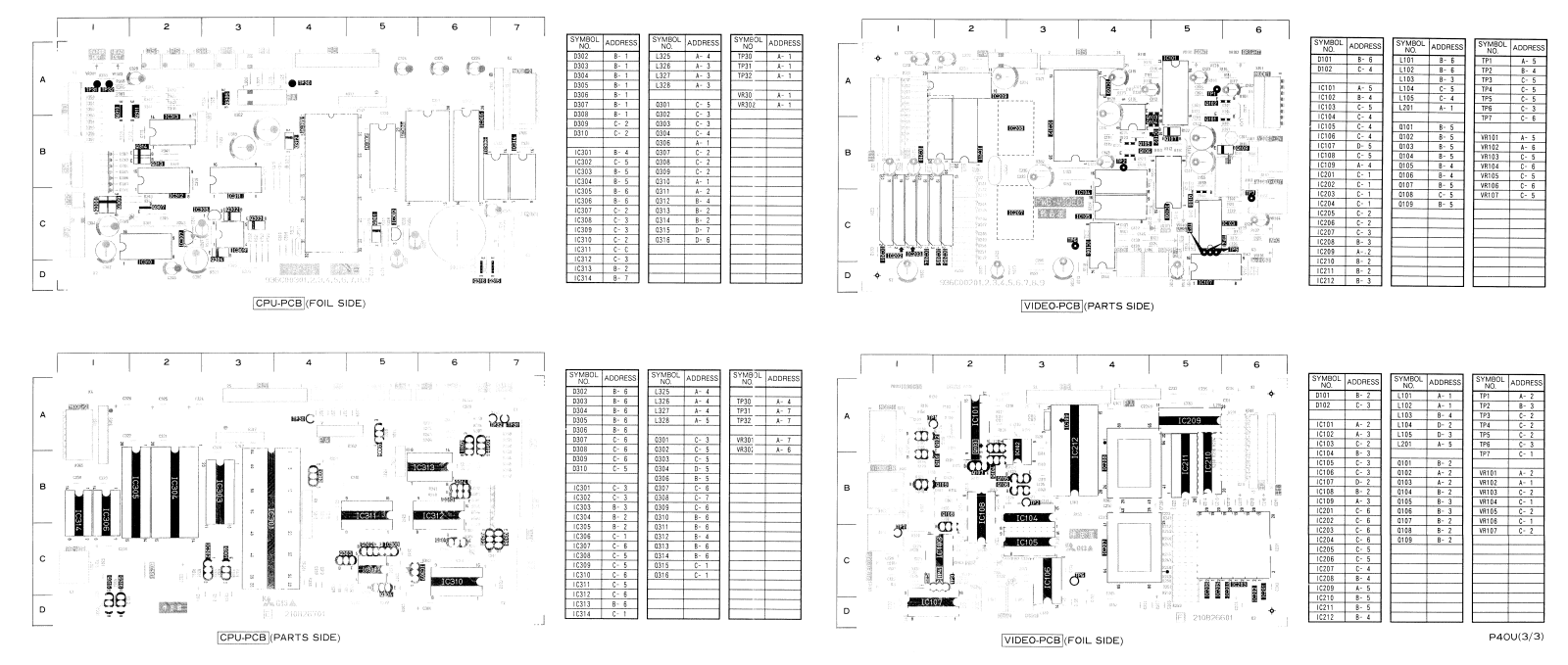 Mitsubishi P40 Circuit diagrams