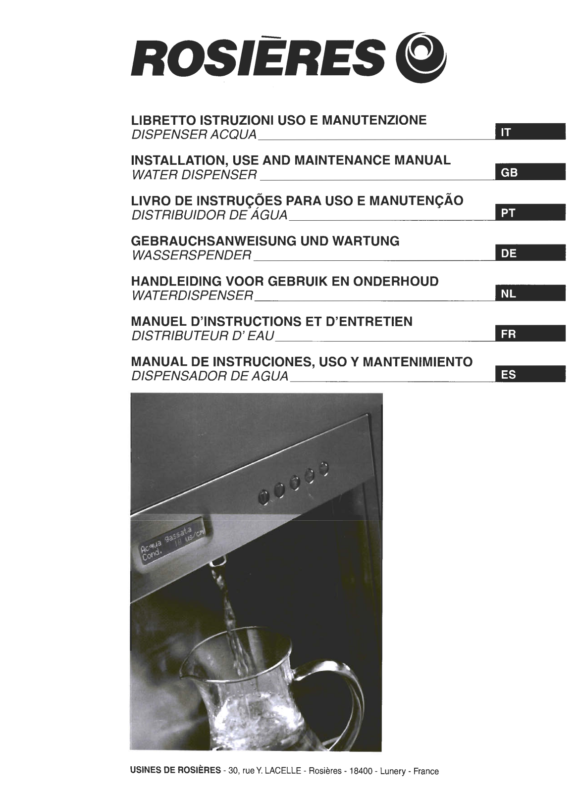 Rosieres RPA 60 IN User Manual