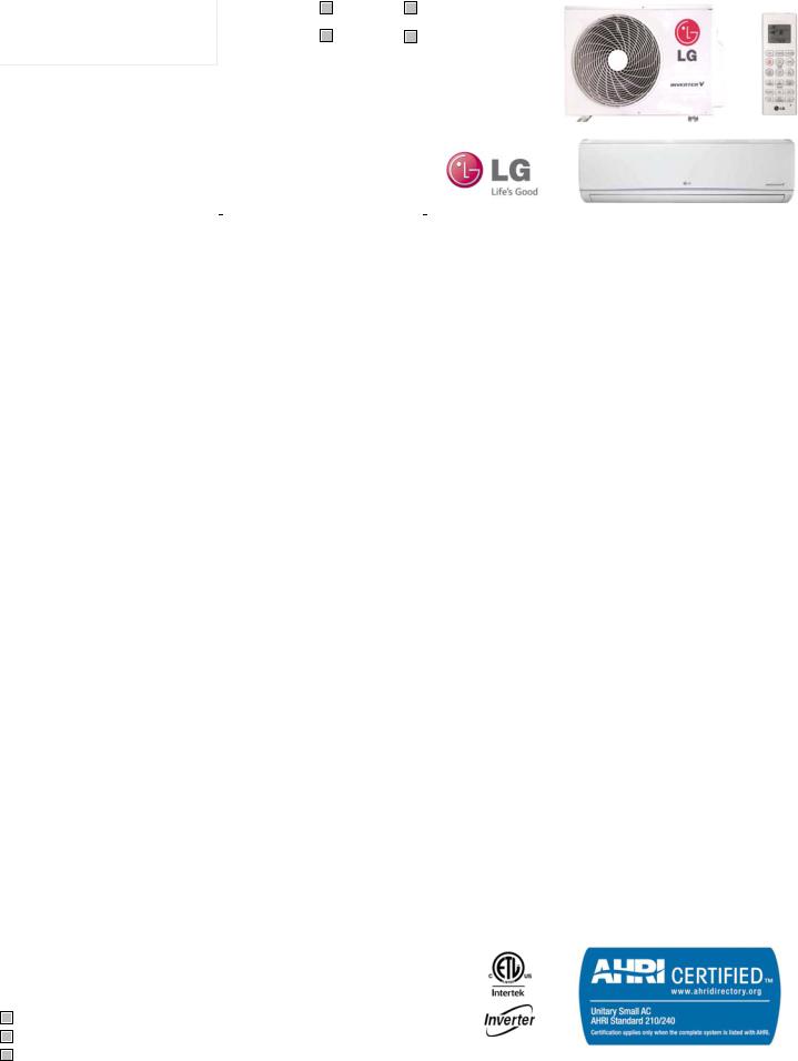 LG LSU120HSV4 User Manual