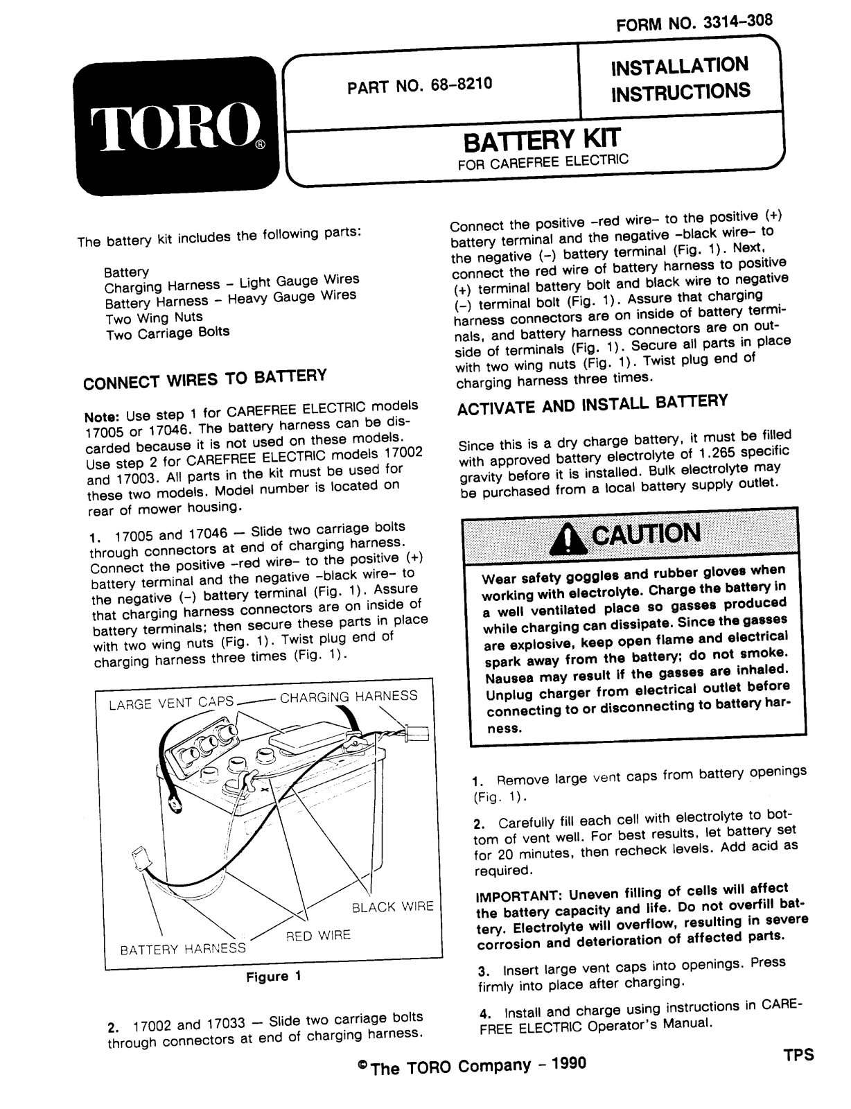 Toro 68-8210 Installation Instructions