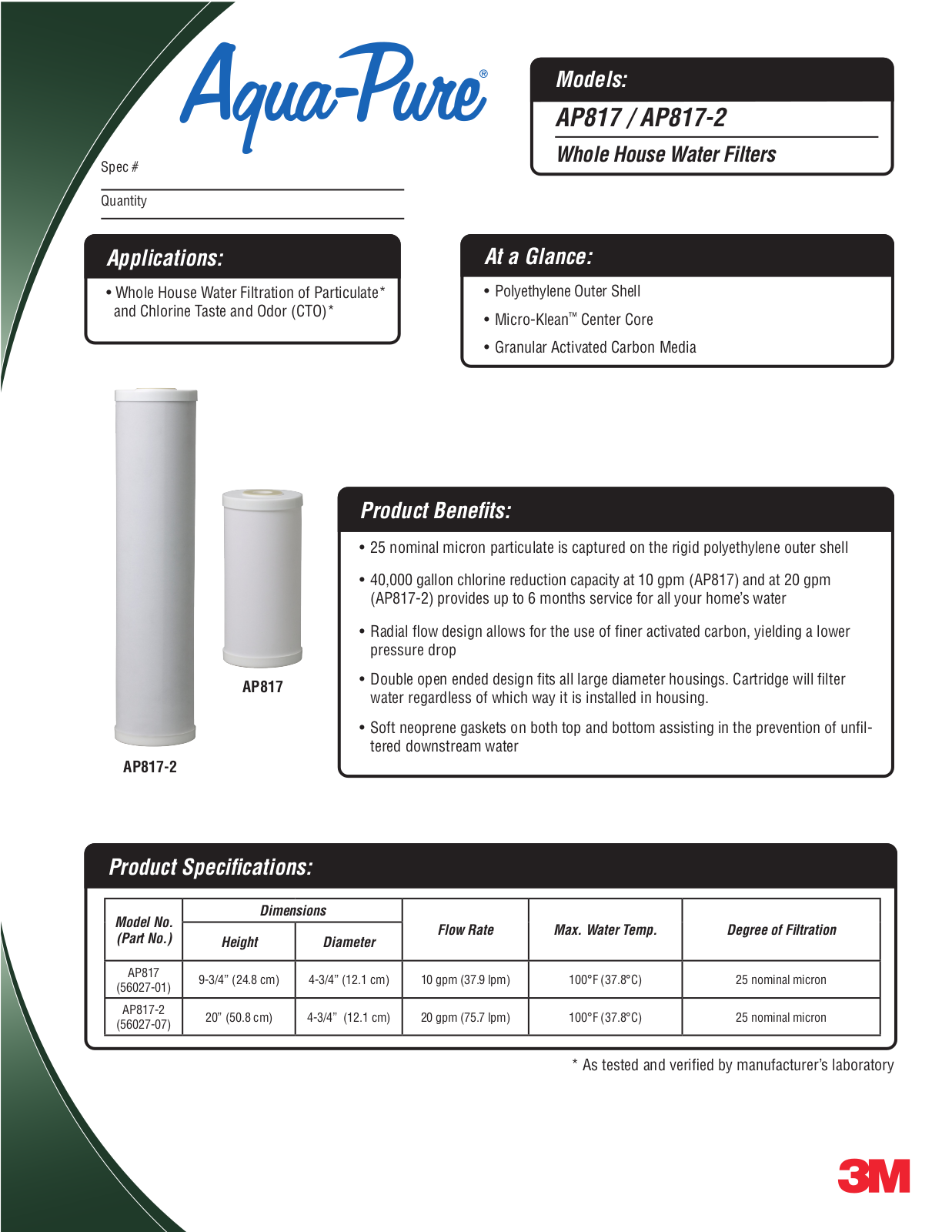 3M AP817 User Manual