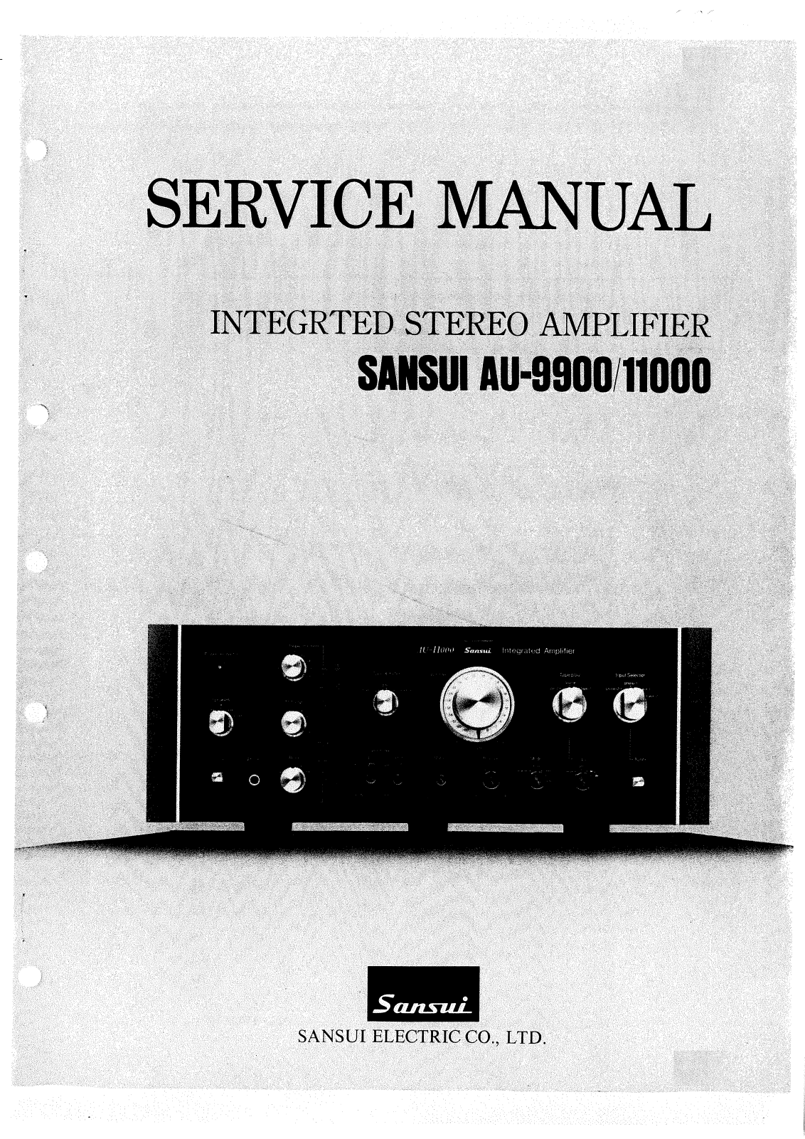 Sansui AU-11000, AU-9900 Service manual
