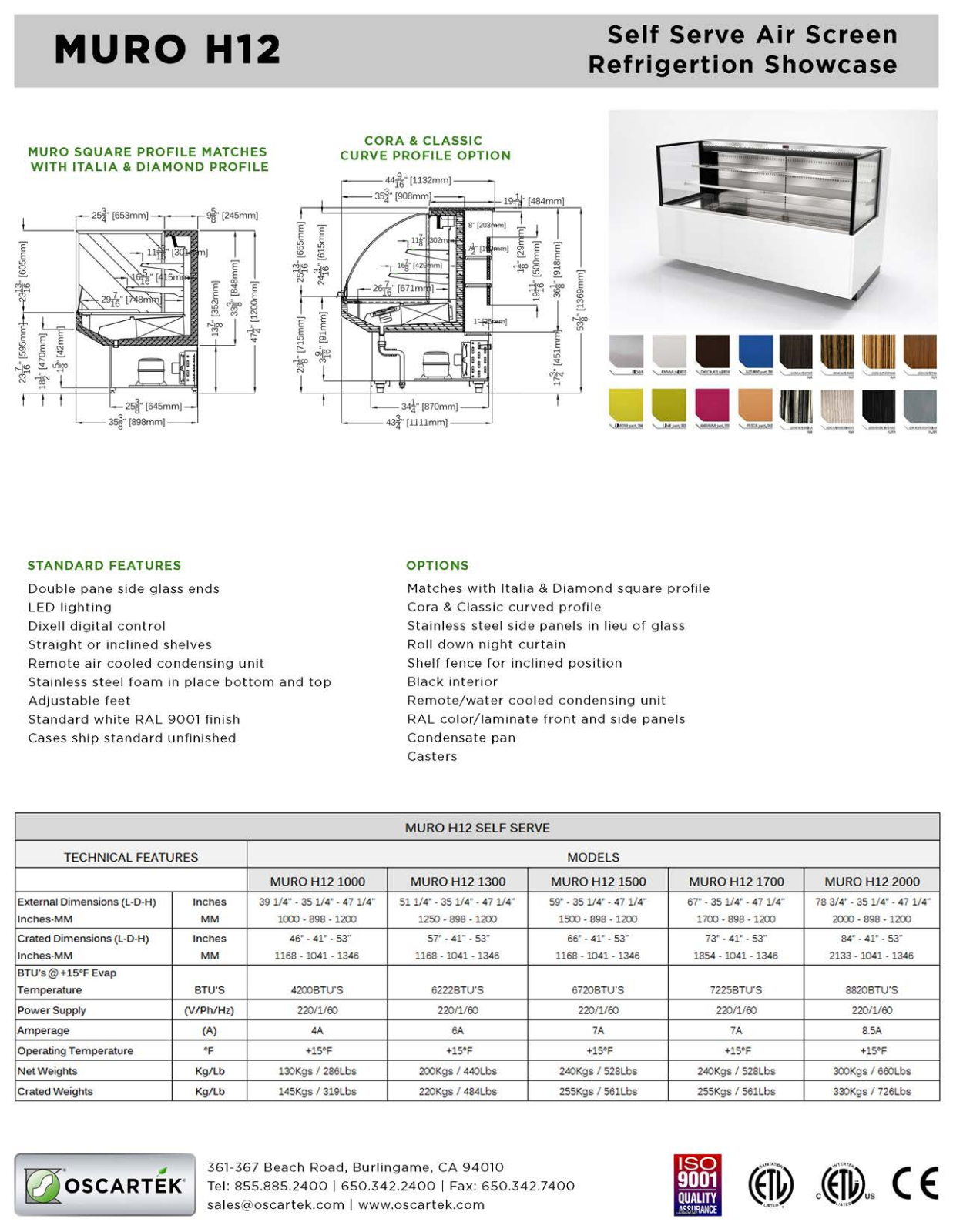 Oscartek MURO H12 1000 User Manual