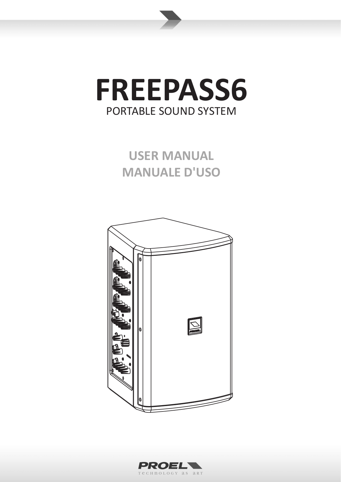 Proel Freepass 6 USER’S MANUAL