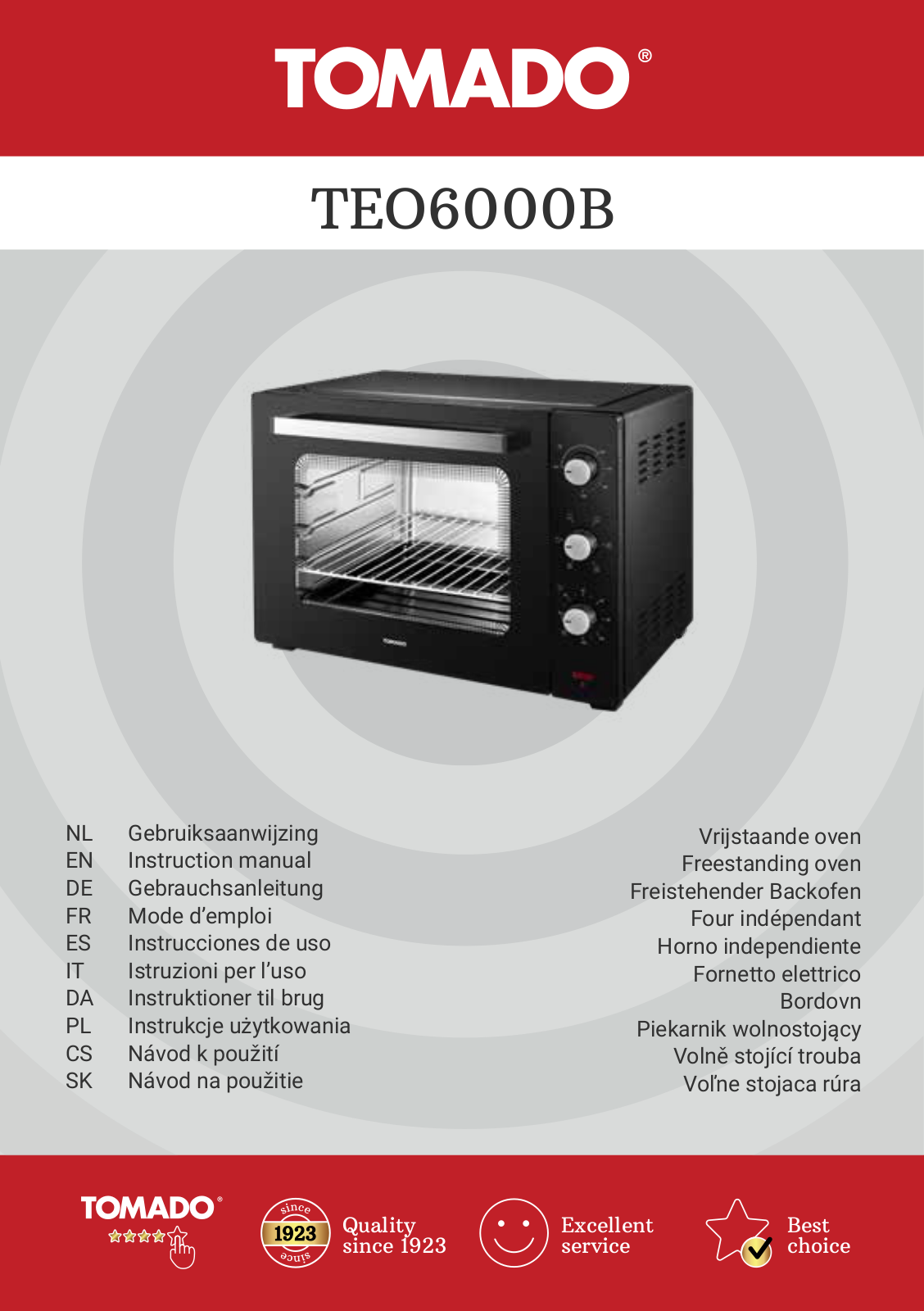 Tomado TEO6000B User guide - ManualMachine.com