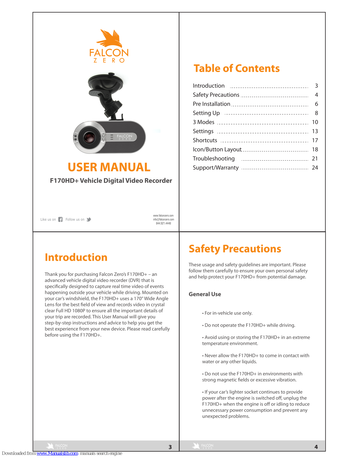 Falcon F170HD+ User Manual