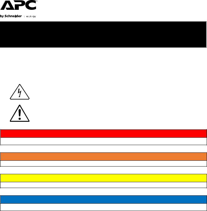 APC SNMP User Manual