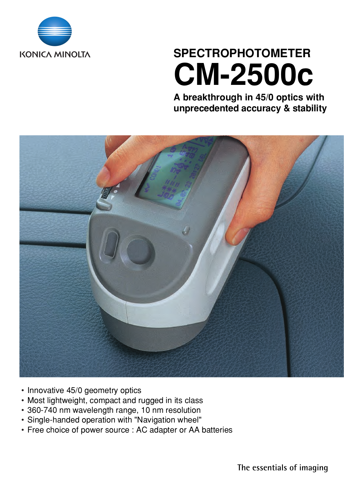 Konica CM-2500C User Manual