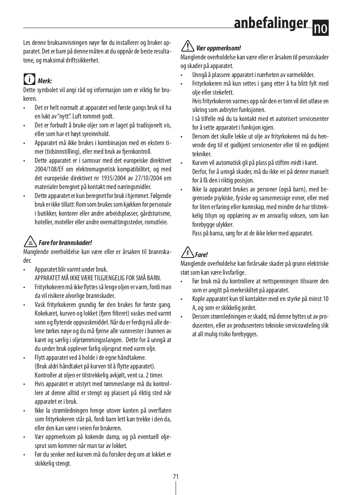 Delonghi F38436 Instruction manuals