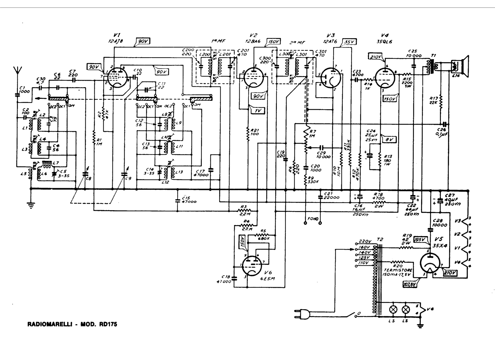 Radiomarelli rd175 schematic - ManualMachine.com