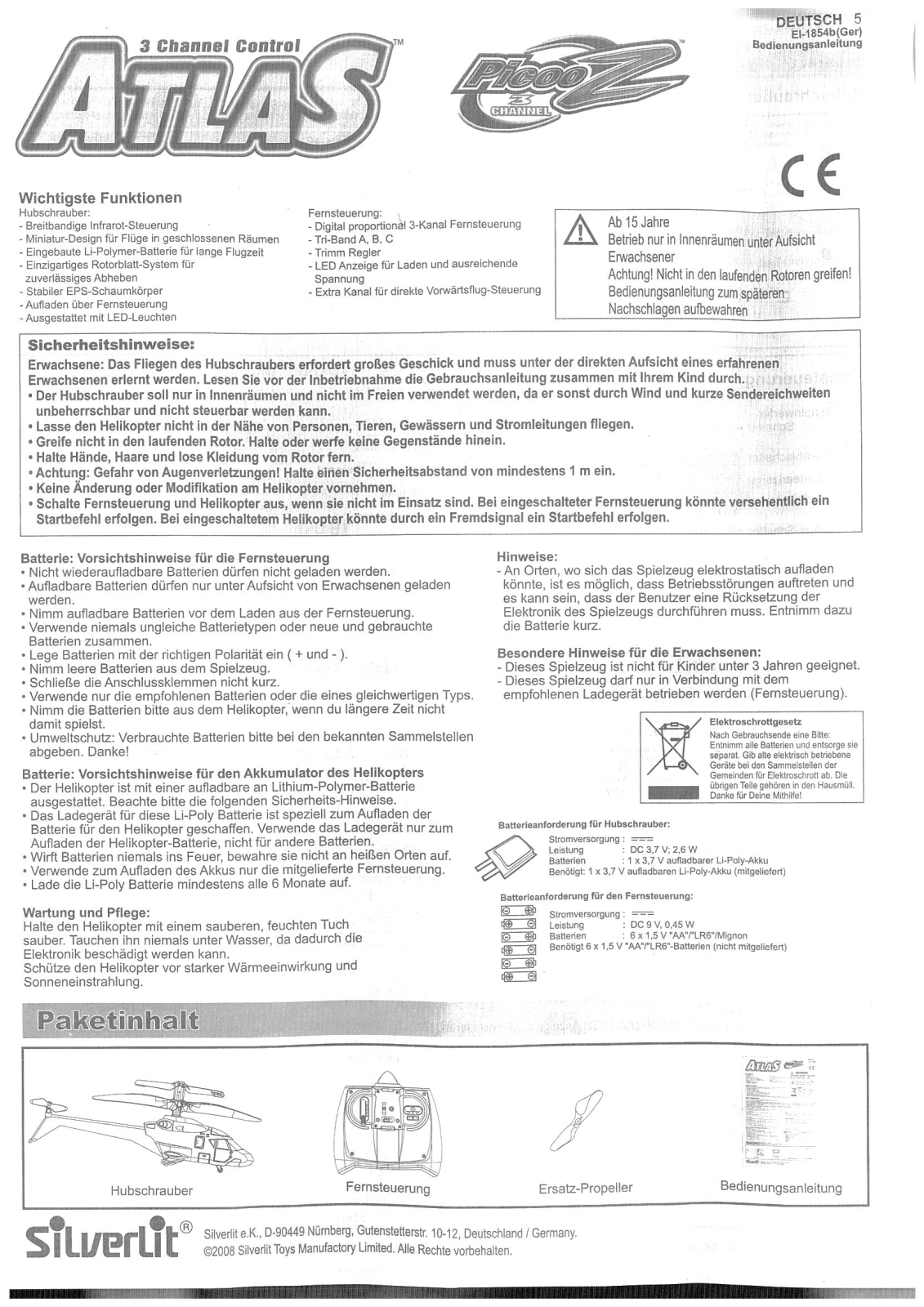 Silverlit Atlas User guide - ManualMachine.com