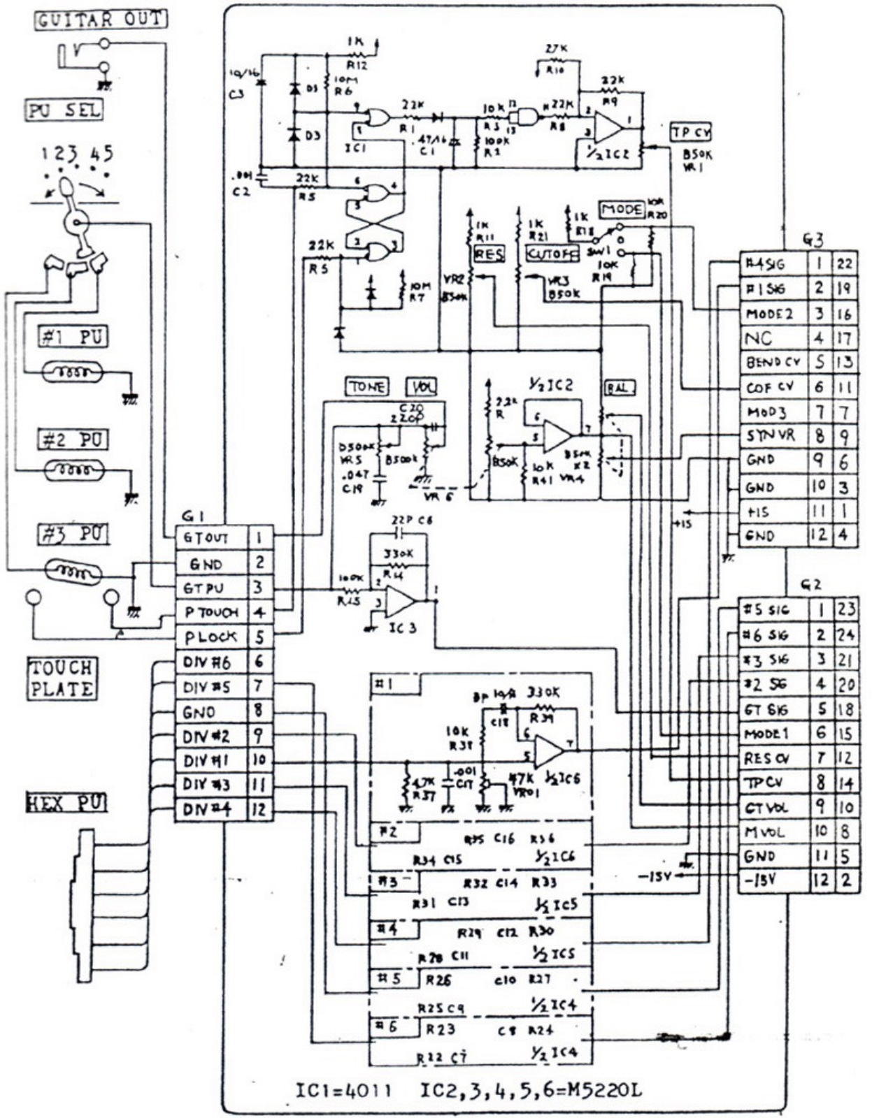 Roland stk 1 schematic