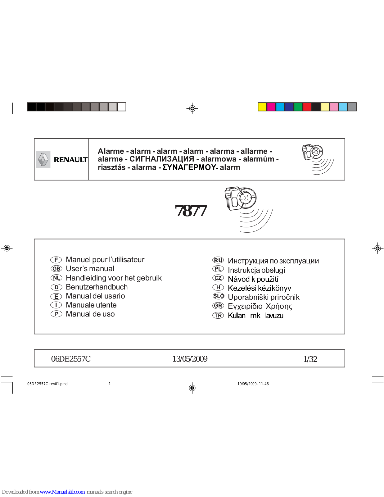 Renault 7877 User Manual - ManualMachine.com