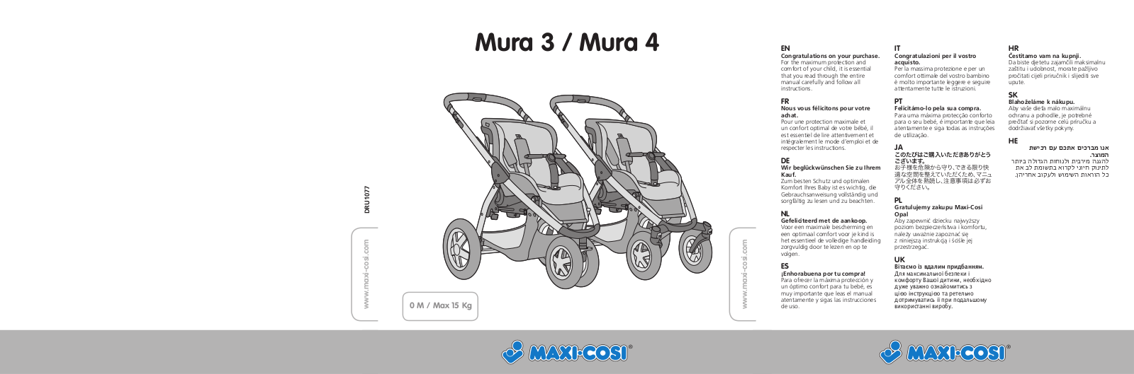 Maxi-Cosi Mura 3, Mura 4 User Manual