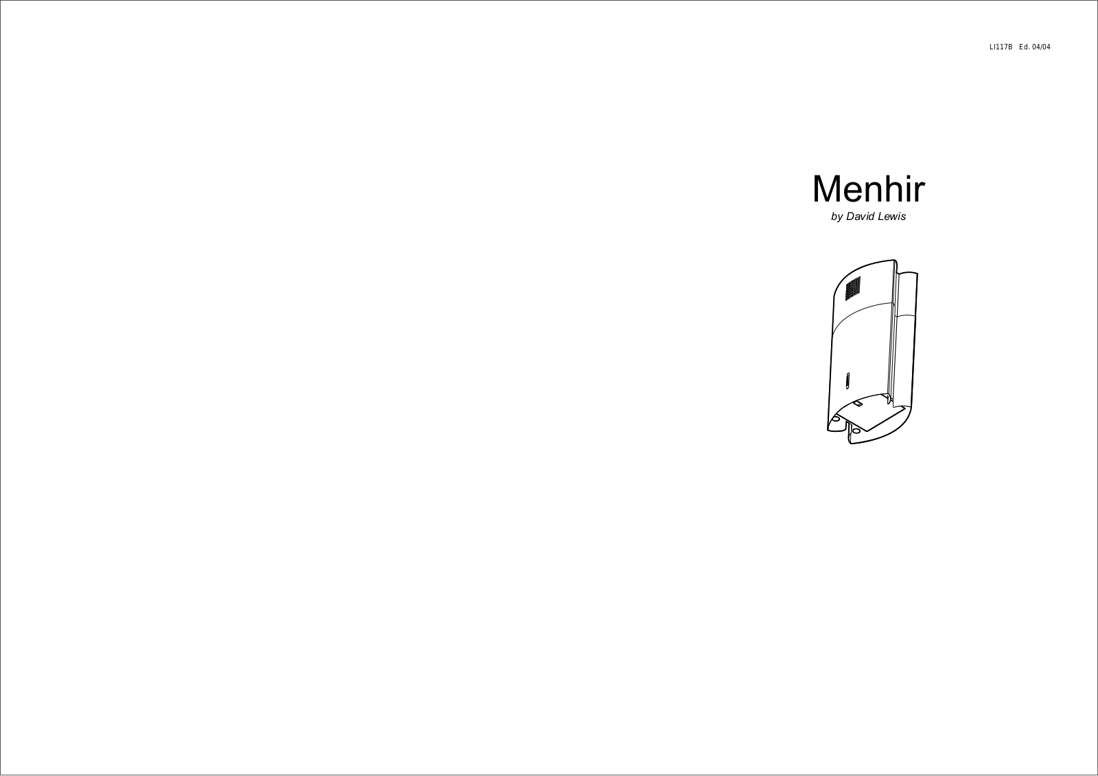 ELICA MENHIR User Manual