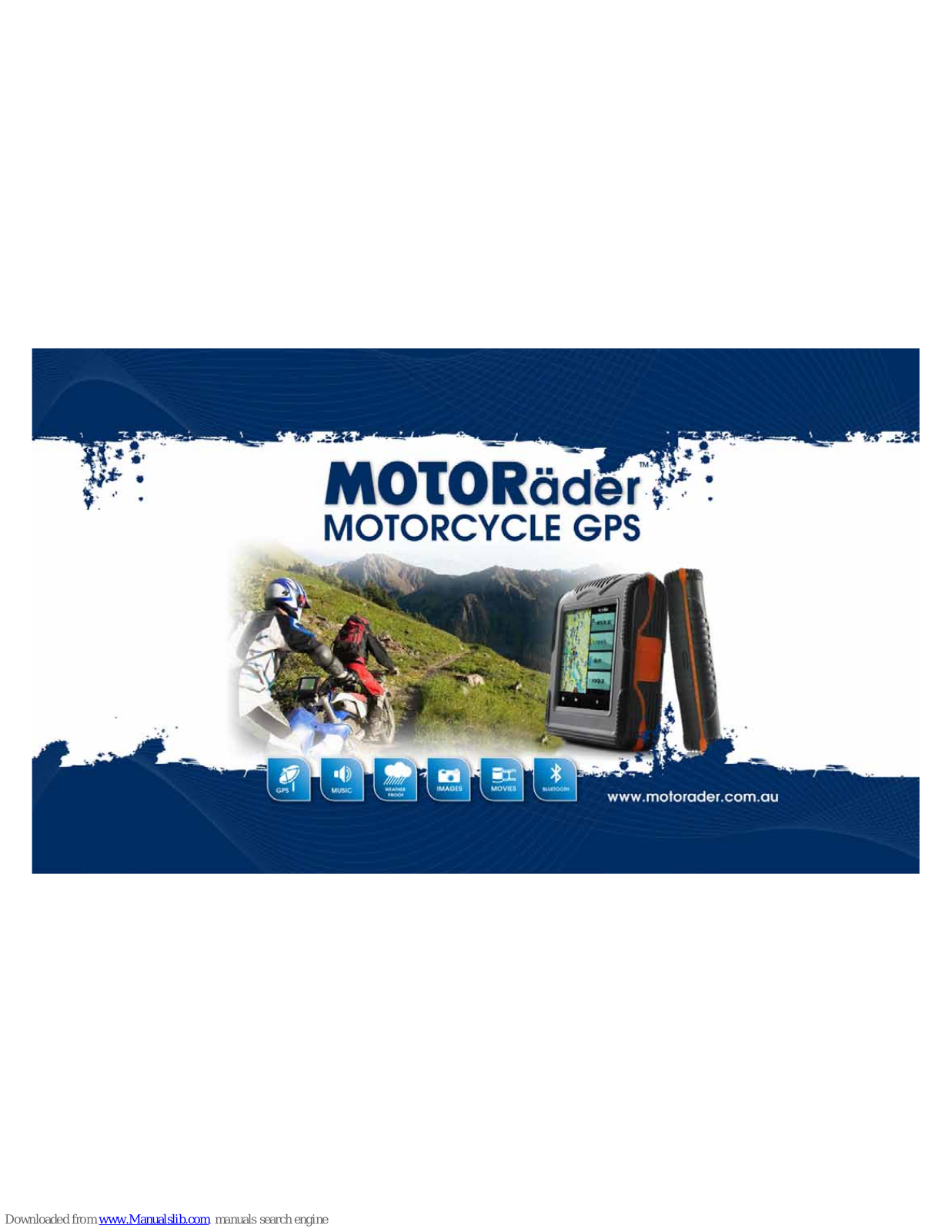 MOTORader Motorcycle GPS User Manual