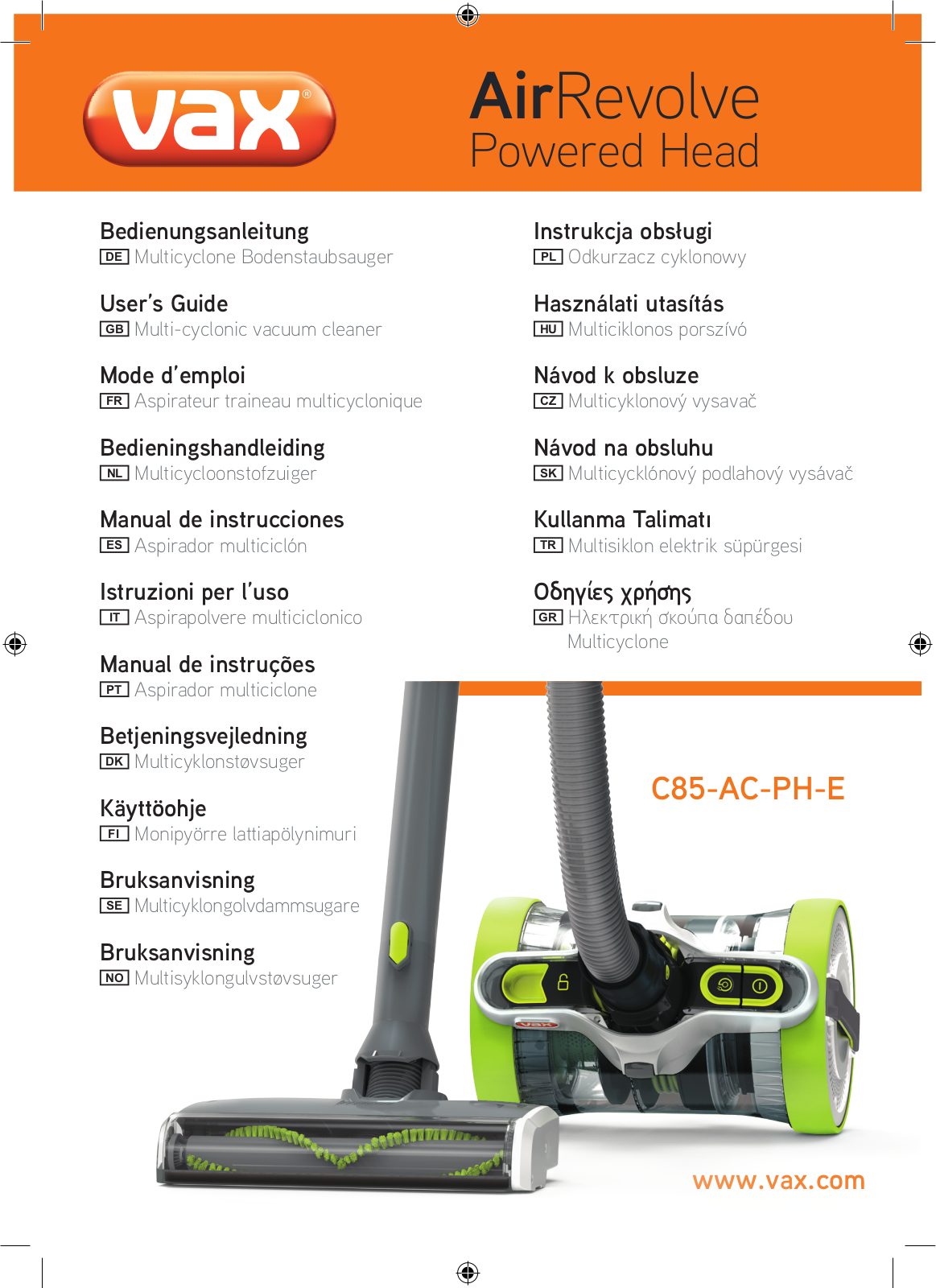 VAX C85-AC-PH-E User Manual