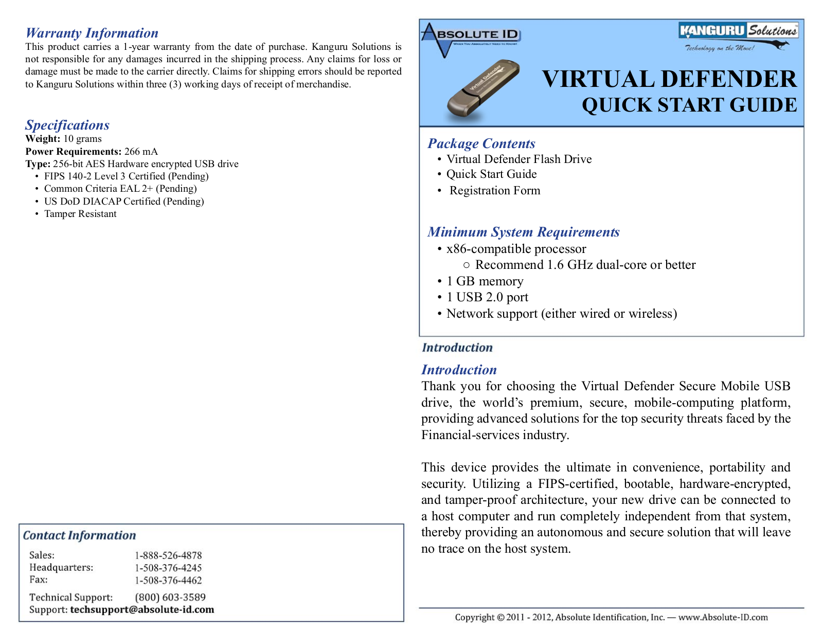 Kanguru RocIT Virtual Defender User Manual