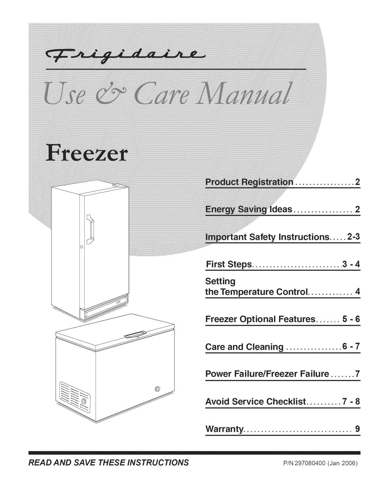 Frigidaire FFC0923DW9 Owner’s Manual