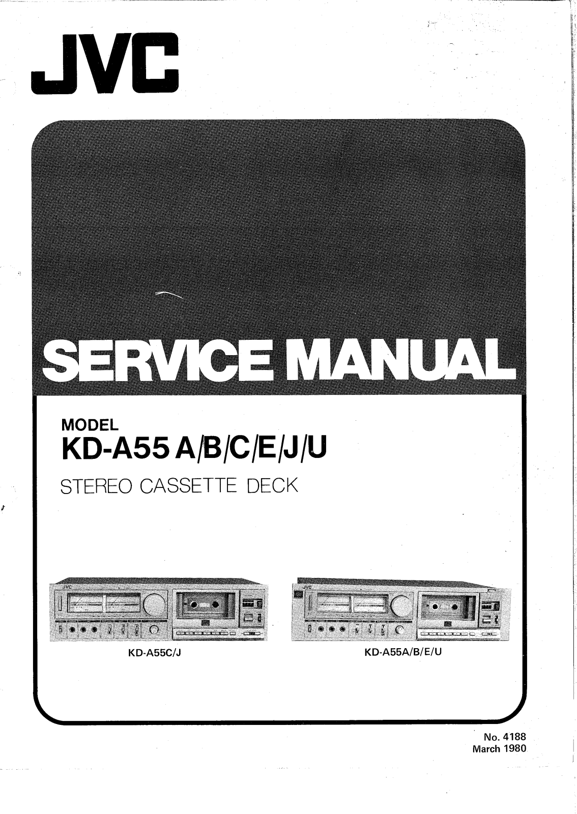 JVC kd-a55 Service Manual