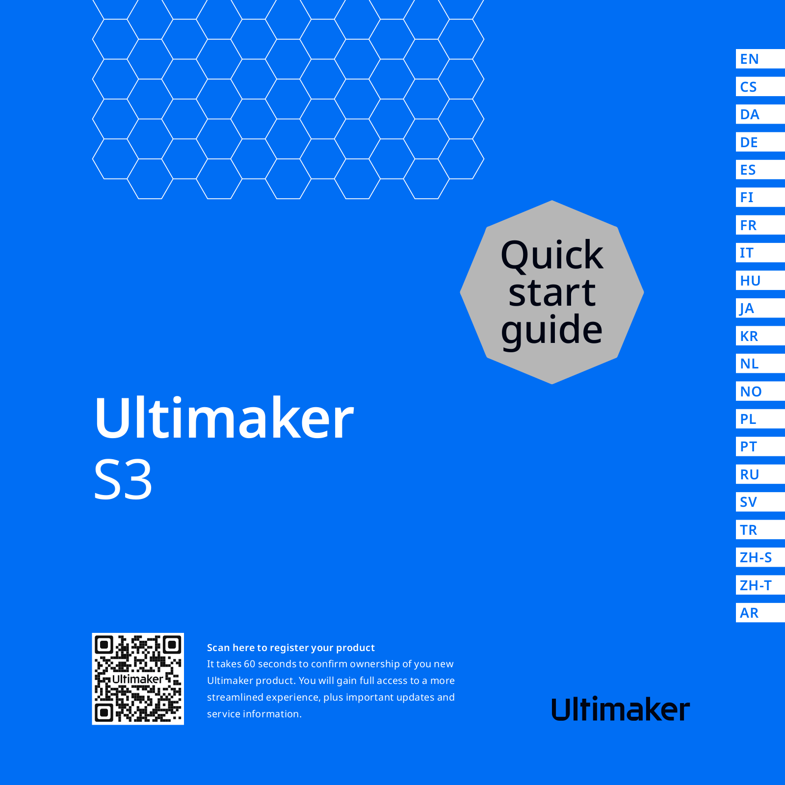 Ultimaker S3 Quick Start Manual