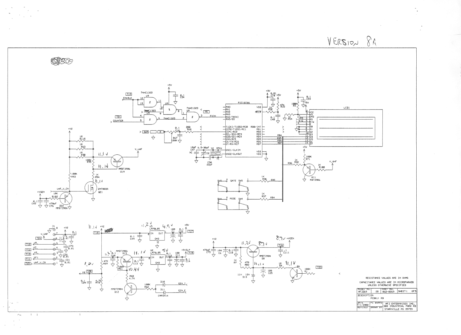 MFJ MFJ-269 Schematics - ManualMachine.com
