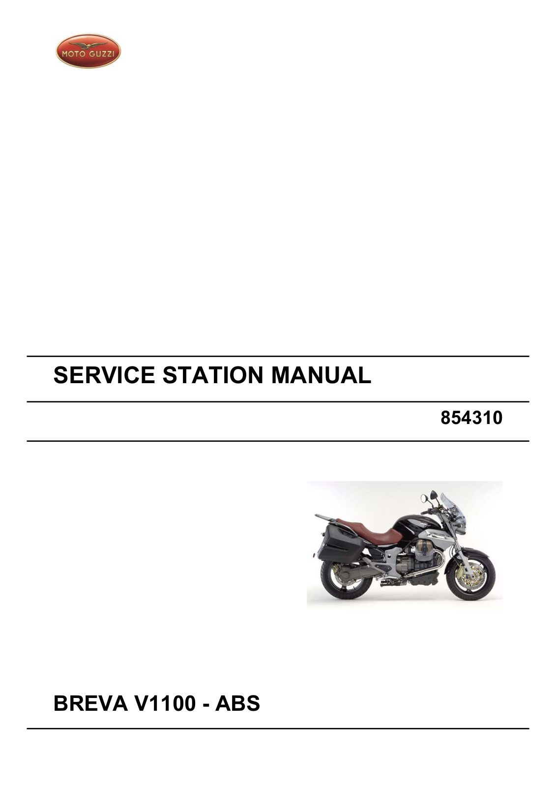 Moto Guzzi Breva V 1100 ABS 1949-2008 Manual de reparatie