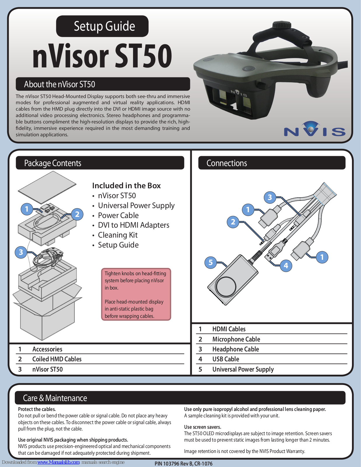 NVIS ST50 Setup Manual - ManualMachine.com