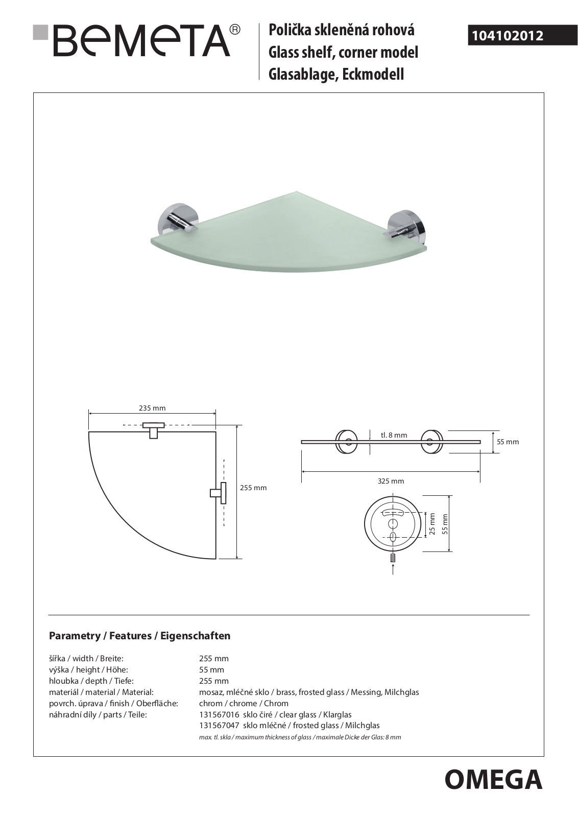 Bemeta Omega 104102012 User guide