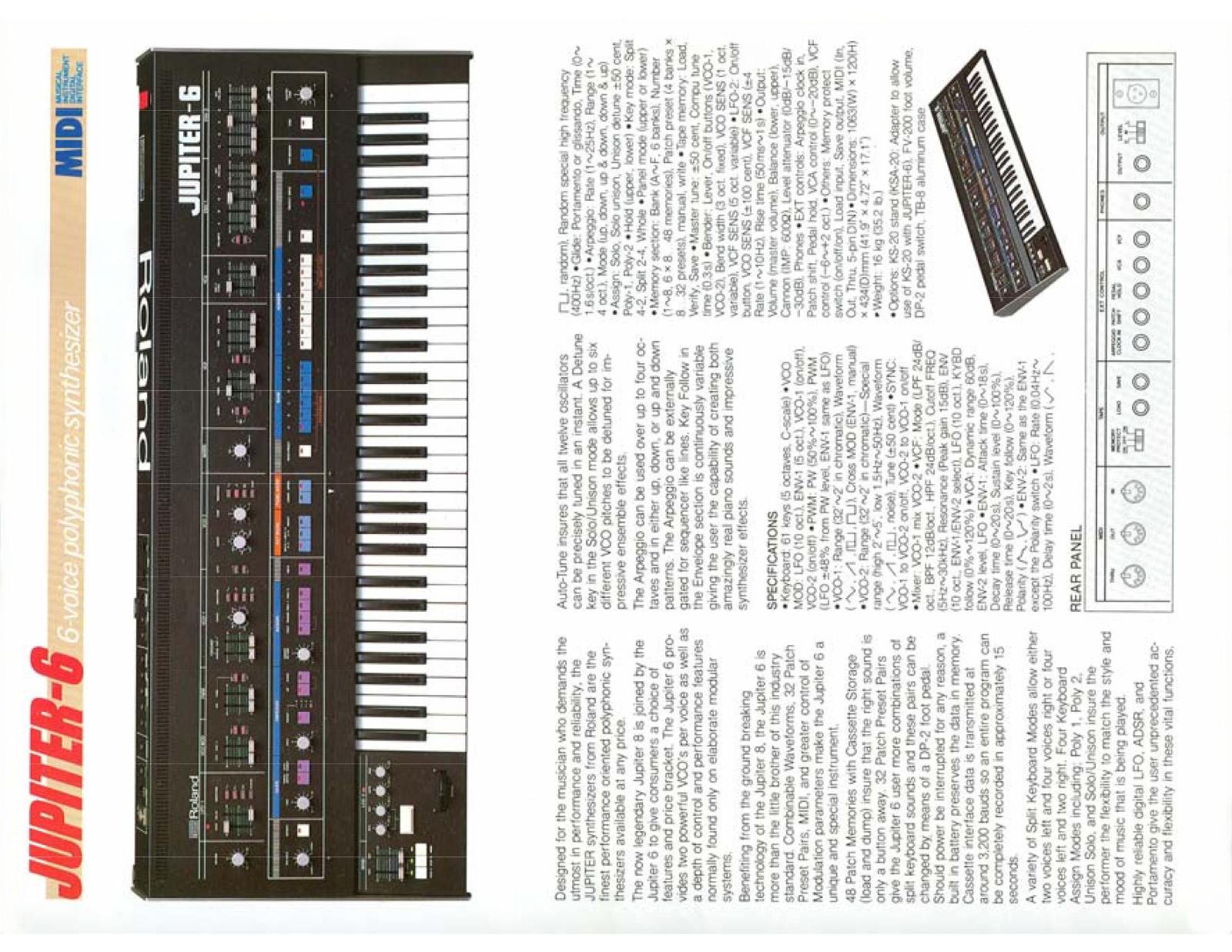 Roland Corporation JUPITER-6 User's Manual