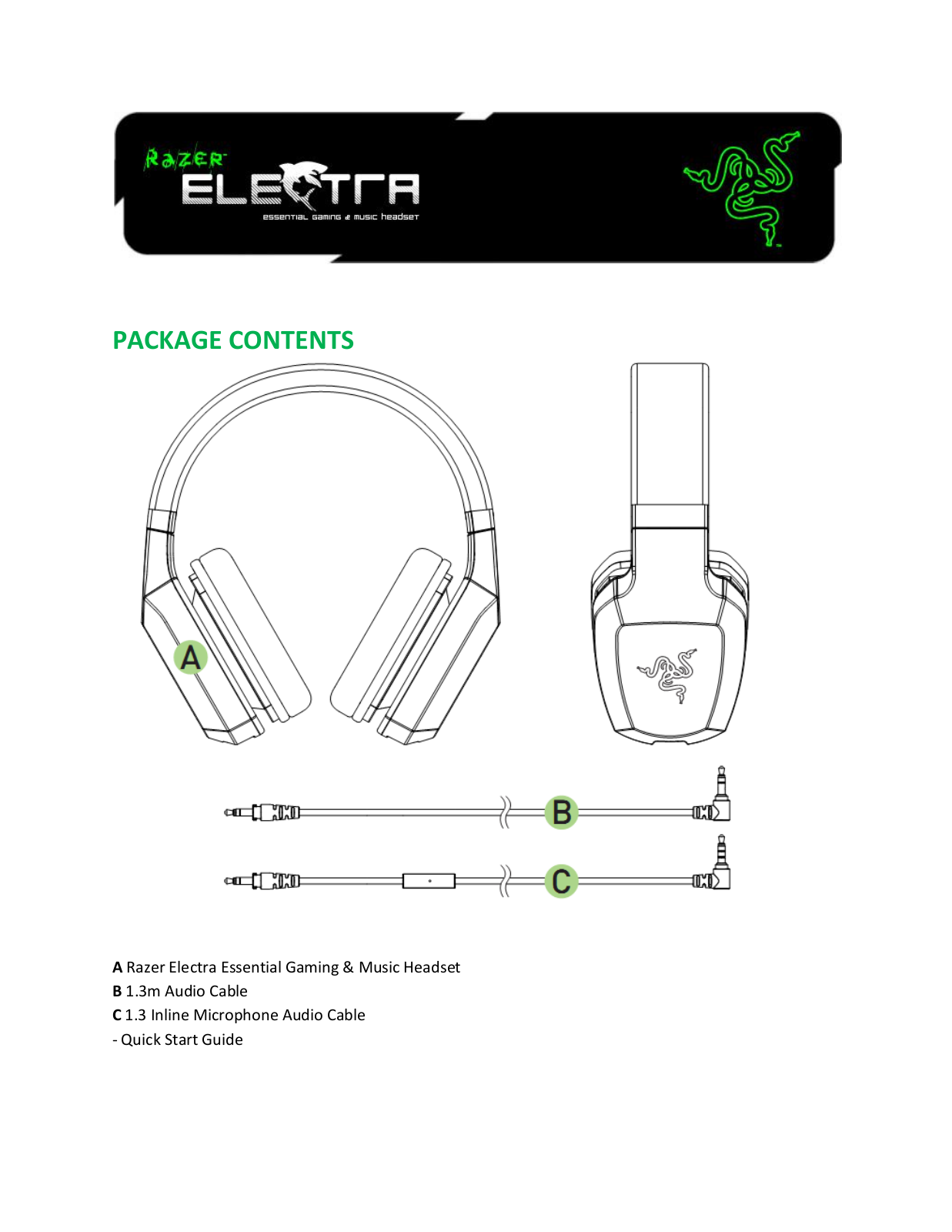 Razer Electra User Manual