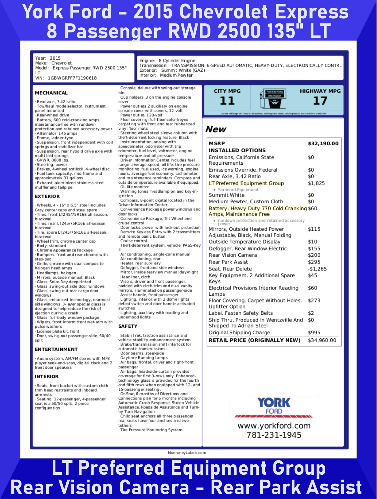 York RWD 2500 User Manual