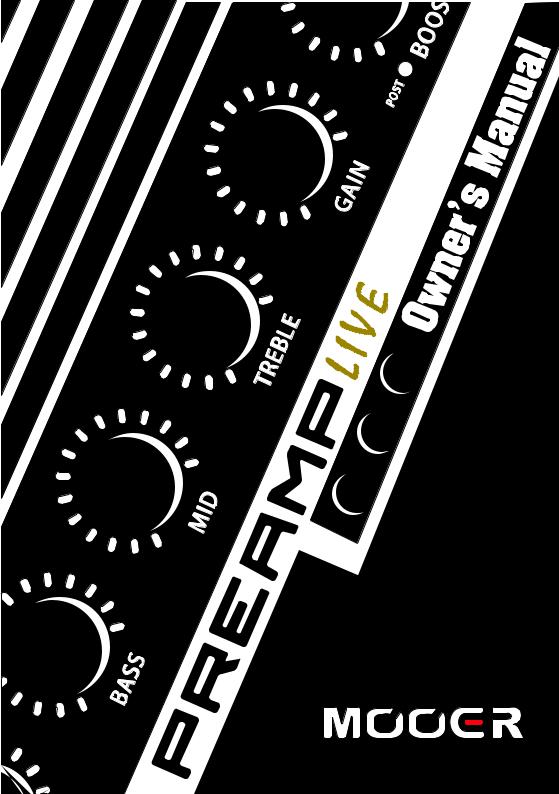 Mooer Preamp Live User manual