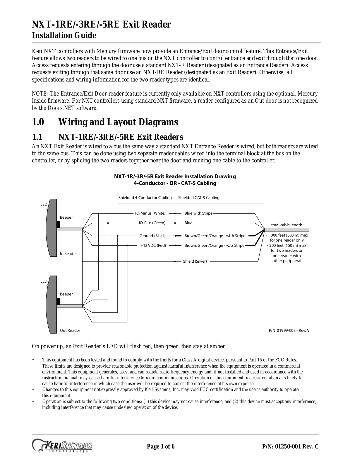 Keri Systems NXT-3RE User Manual