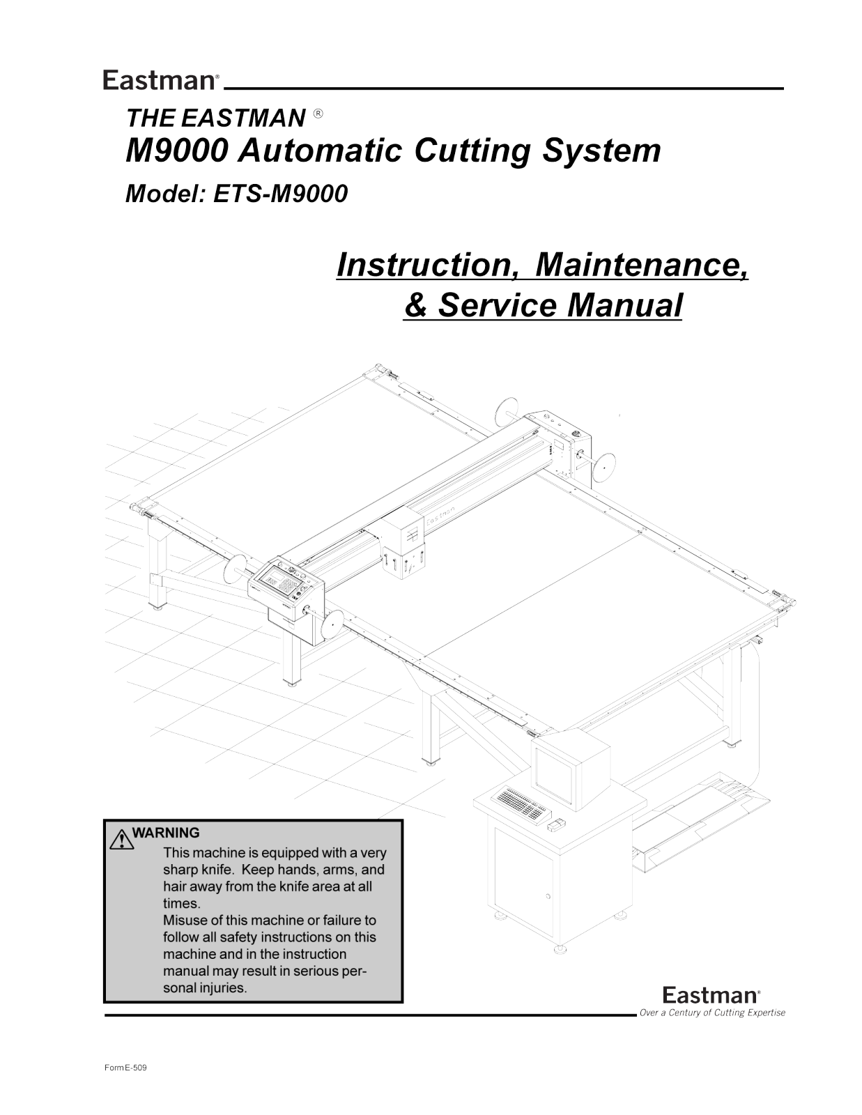Eastman ETS-M9000 Parts List