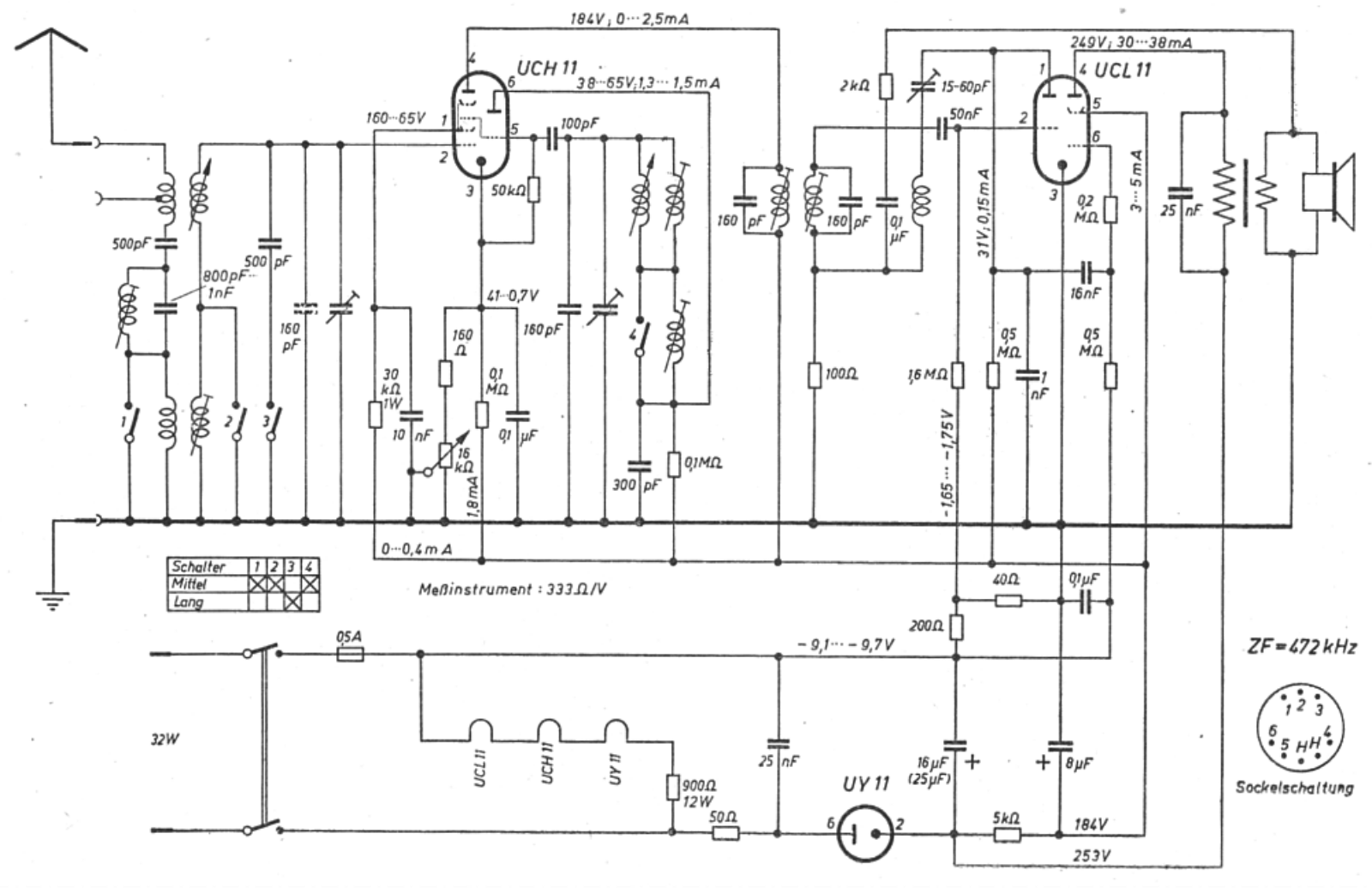 Telefunken 8H-43-GW Schematic