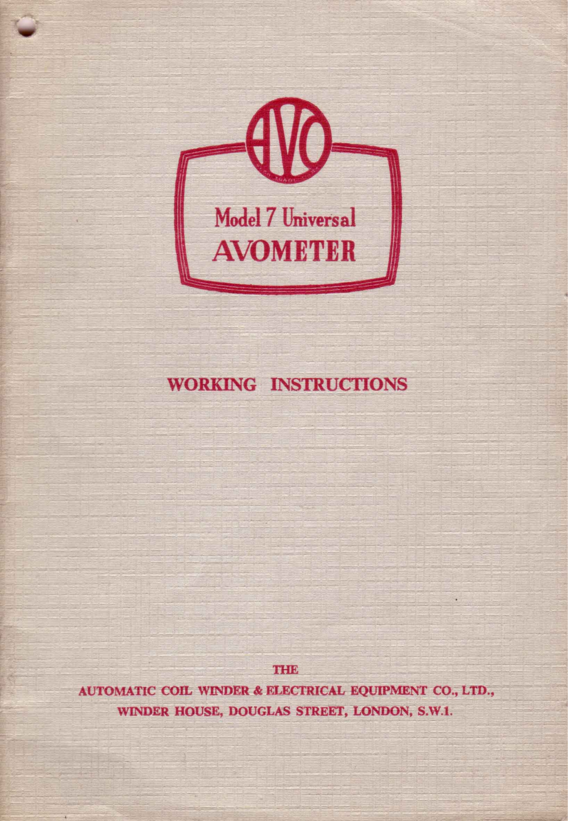 Avo mod7 Instruction