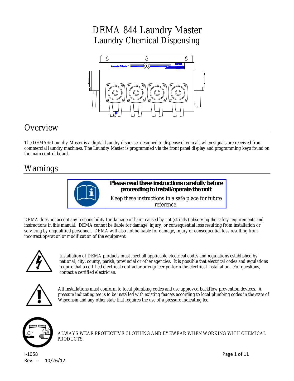 Karma 844 Installation  Manual